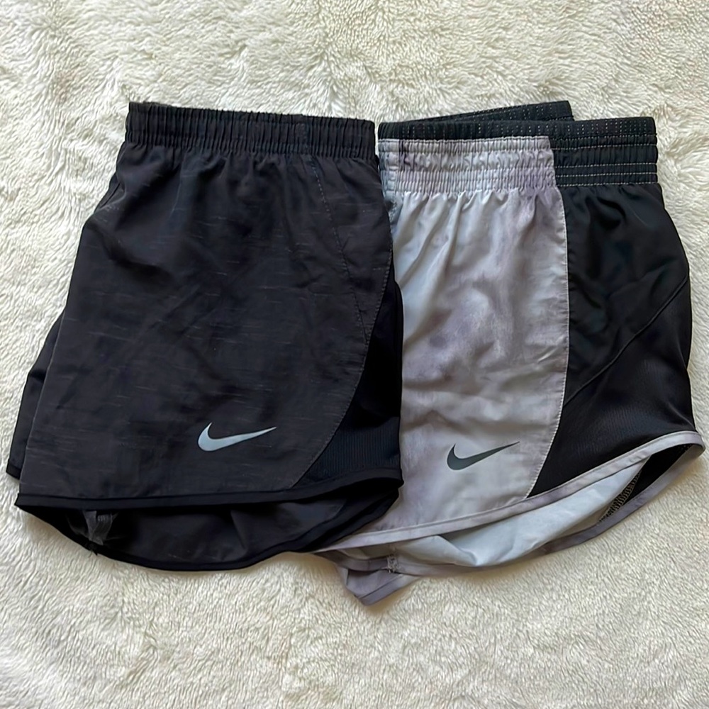 2 pairs of nike dri-fit shorts (size XS) very lightly worn. BOTH FOR $25